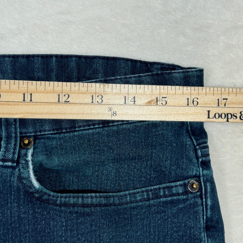 Kenneth Cole Jeans Mens 30x30 Blue Straight Leg Dark Wash Stretch Denim - Picture 4 of 13